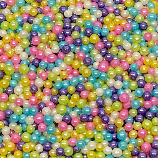 Rainbow Pearl Beads 4mm