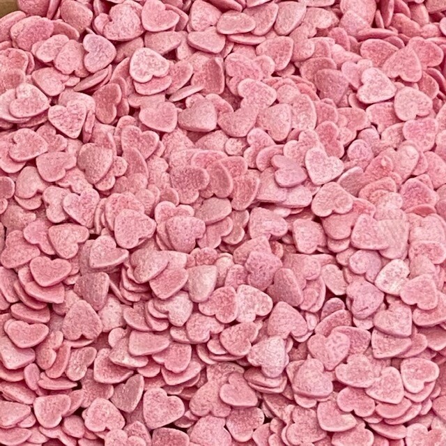 Pearl Pink Heart Quins 2oz