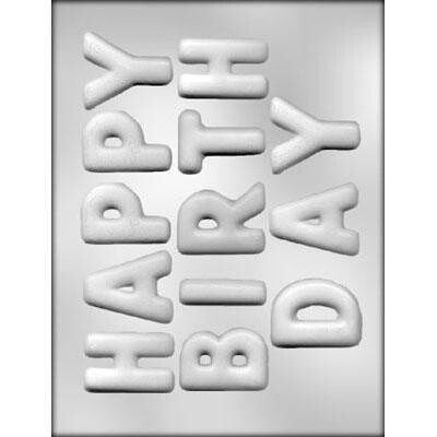 Happy Birthday Letters Mold 2"