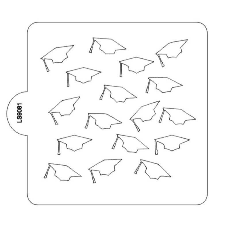 Grad Hats Stencil