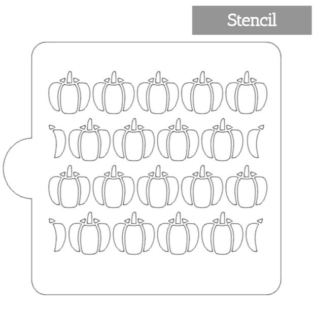 Pumpkin Pattern Stencil