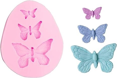 Butterfly Silicone Mold 3pc