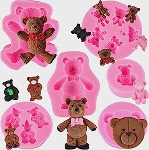 Bear Asst. Silicone Mold