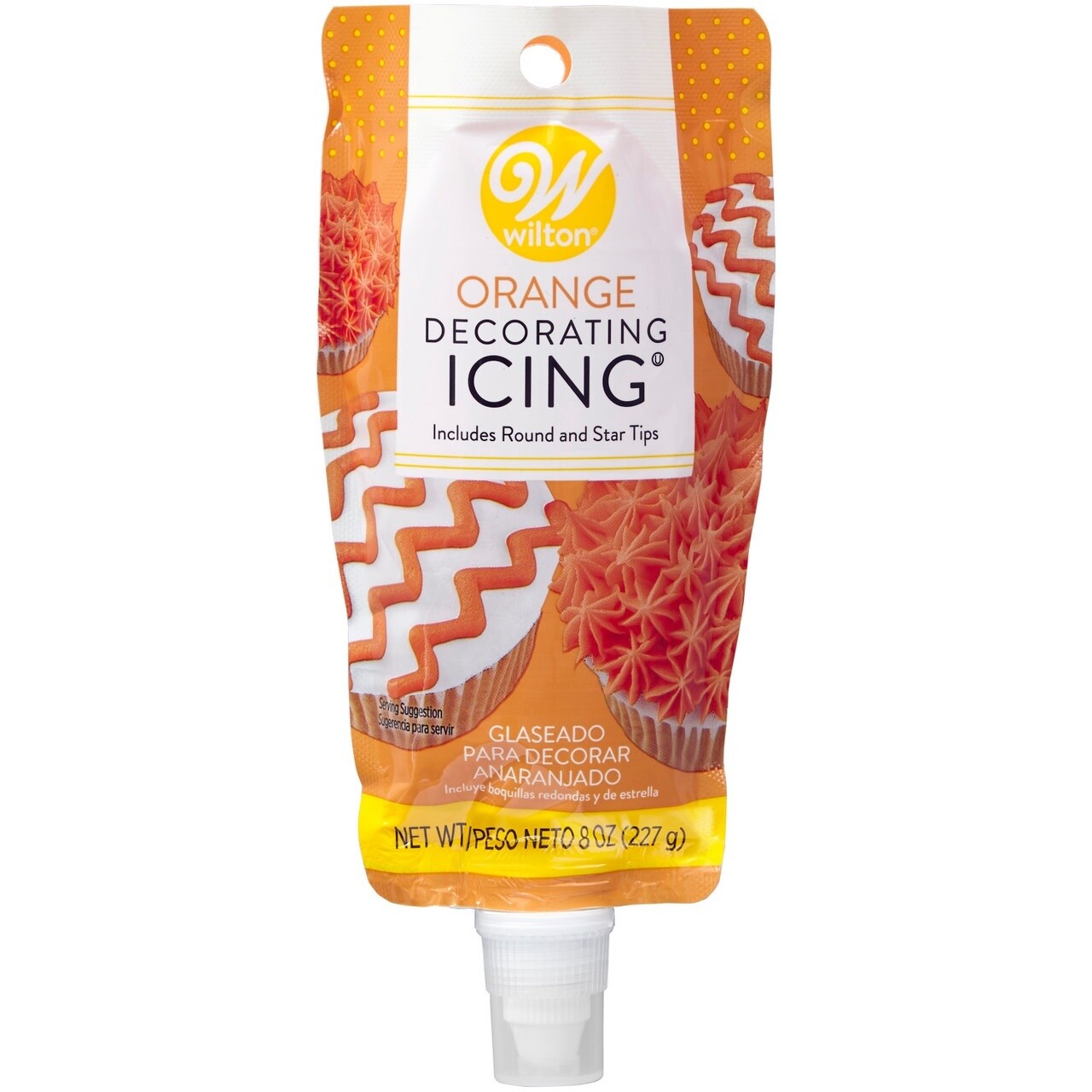 Orange Icing Pouch 8oz
