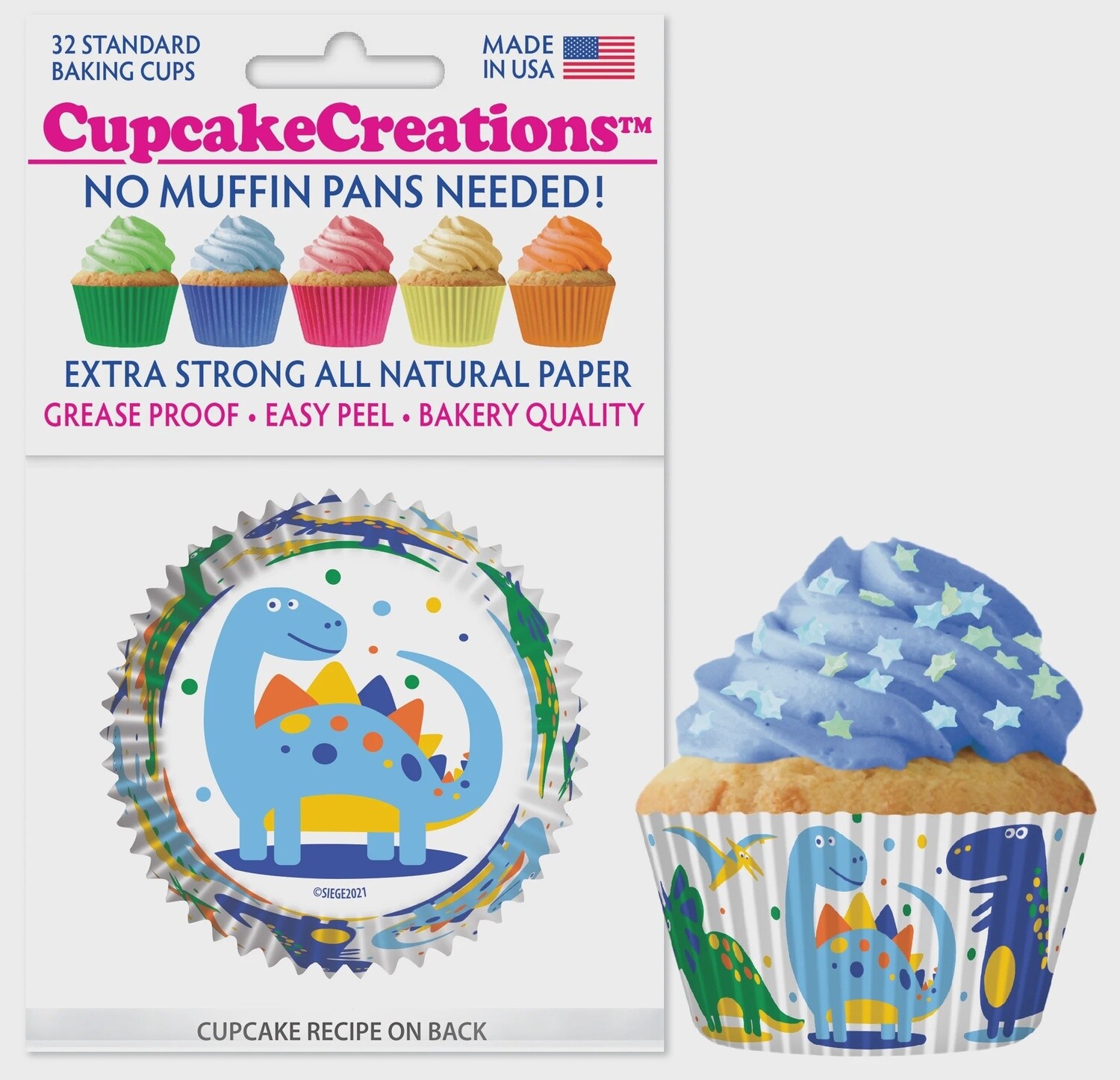 Dinosaur Bake Cups Pk32