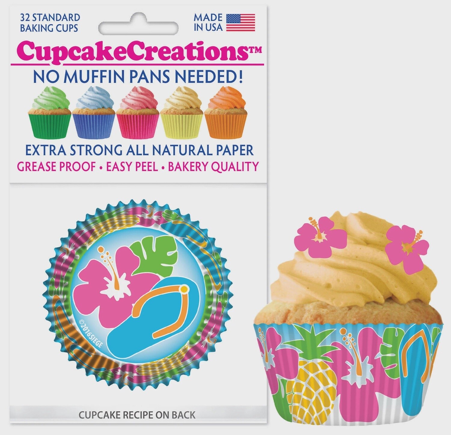 Luau Bake Cups Pk32