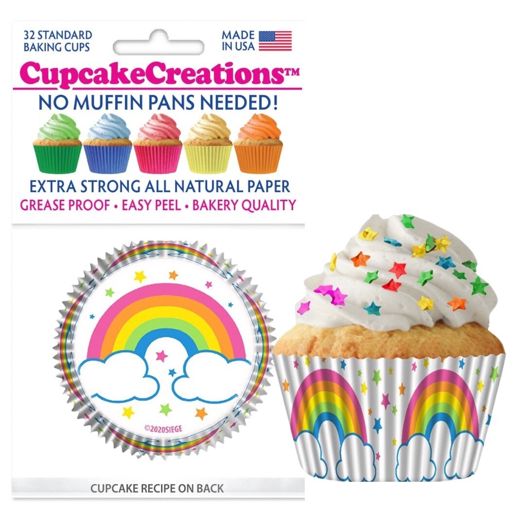 Rainbows Bake Cups Pk32