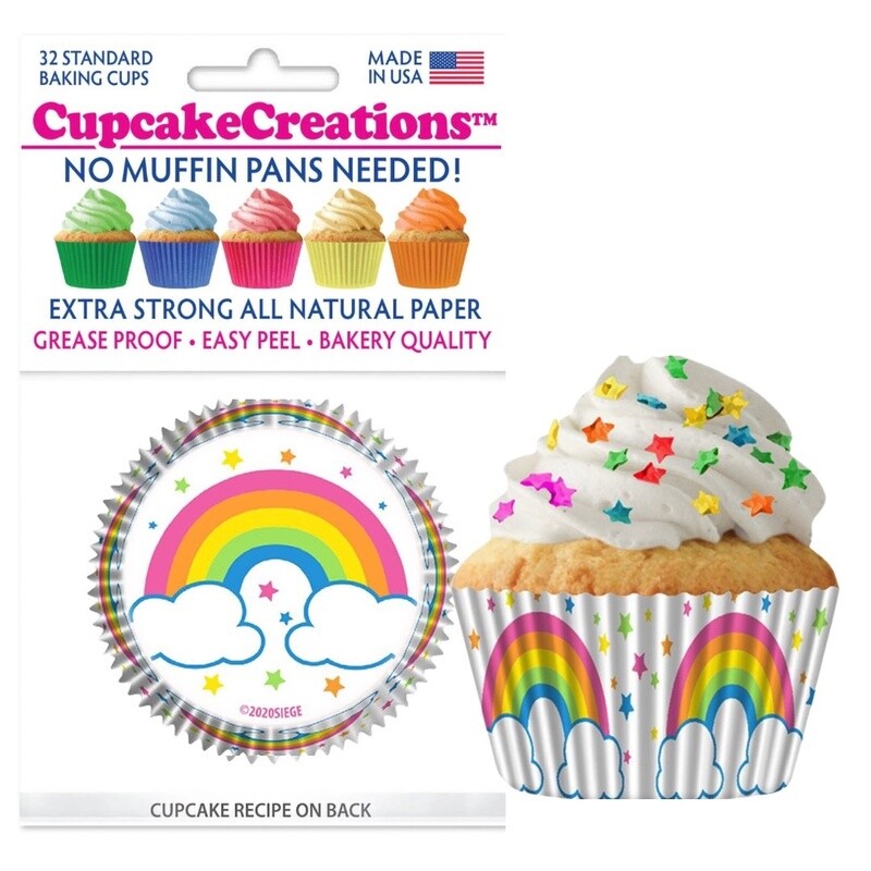 Rainbows Bake Cups Pk32