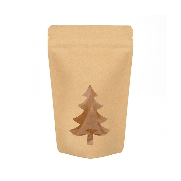 Kraft Tree StandUp Pouch pk 5
