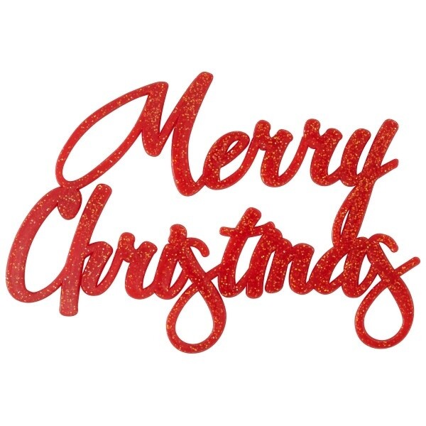 Glitter Merry Christmas Script Layon