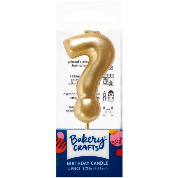 Gold "?" Candle