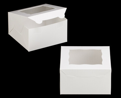 7x7x4 White Window Box