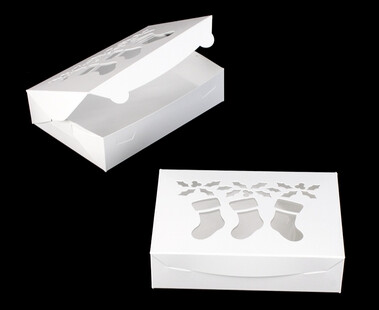 10x7x2.5 White Stockings Box