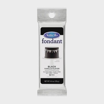 Black Fondant 4.4oz