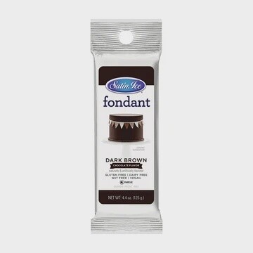 Dark Brown Chocolate Fondant 4.4oz