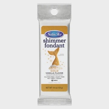 Gold Shimmer Fondant 4.4oz