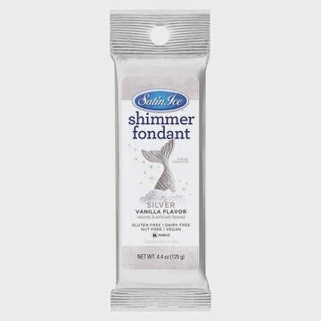 Silver Shimmer Fondant 4.4oz