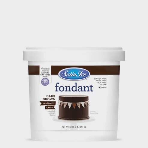 Dark Brown Chocolate Fondant 2#