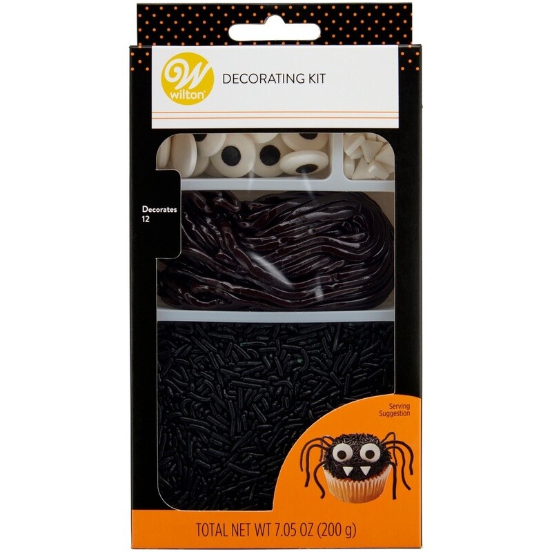 Black Spider Cupcake Deco Kit