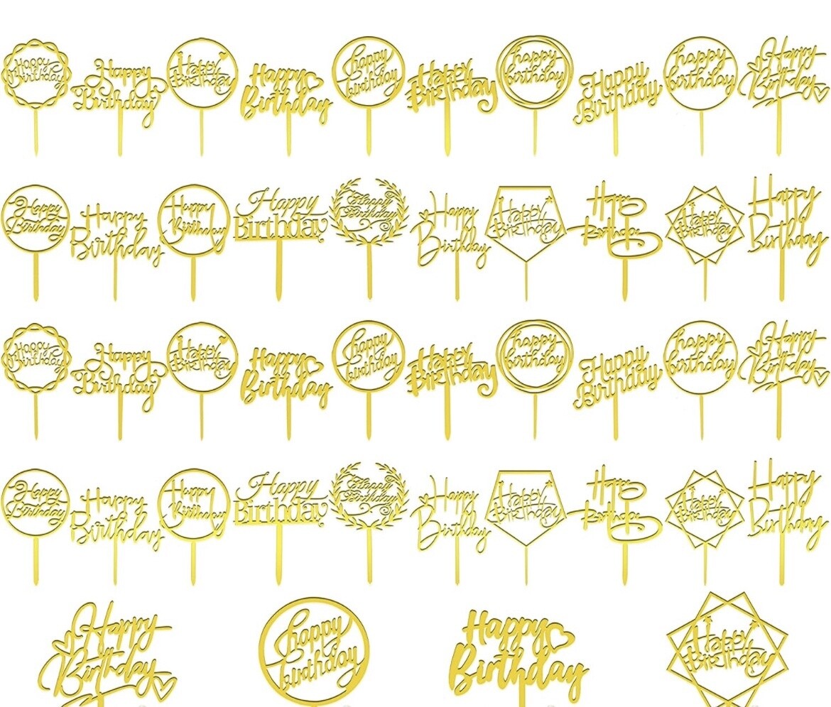 Asst. Gold HB AcrylicTopper