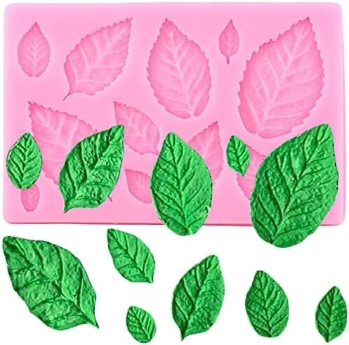 Rose Leaves Silicone Mold 12Cav