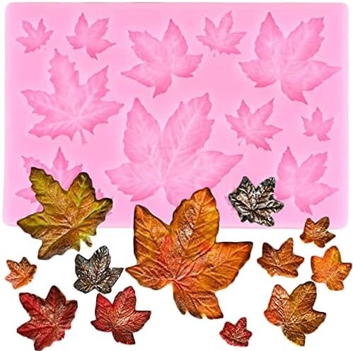 Fall Leaves Silicone Mold