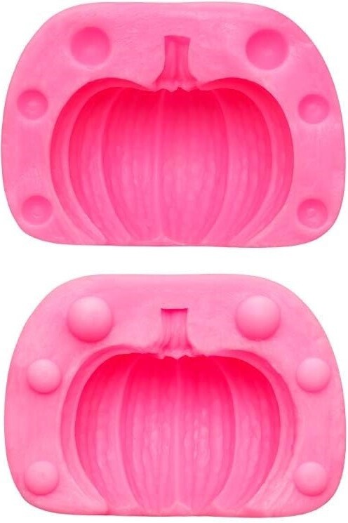 3D Pumpkin Silicone Mold 2pc