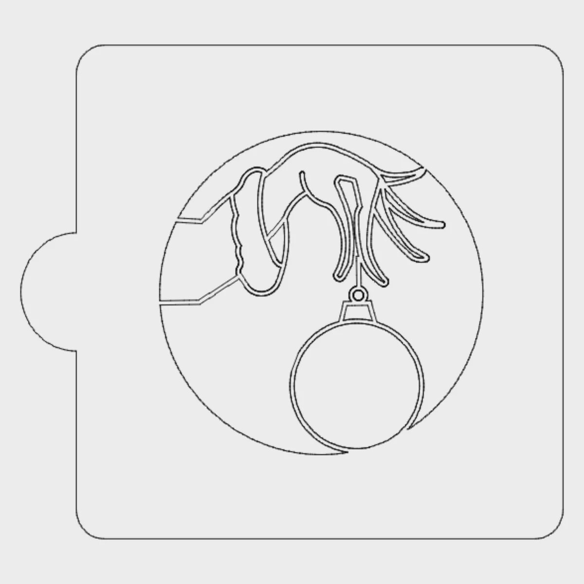 Grinch Ornament Stencil