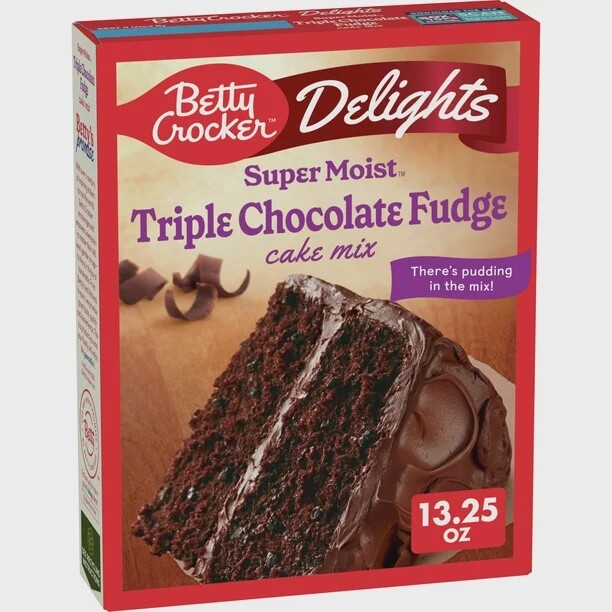 Triple Chocolate Fudge Cake Mix