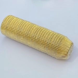 Gold Foil Cups Pk500