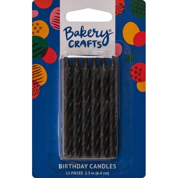 Black Spiral Candles/12