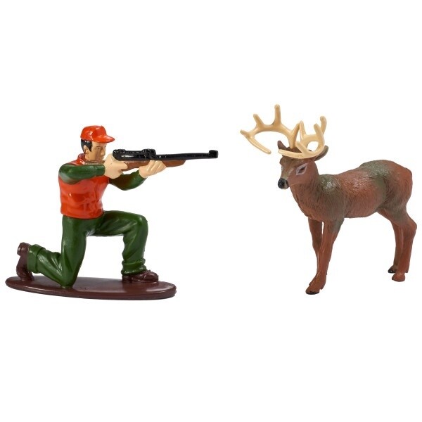 Deer &amp; Hunter DecoSet