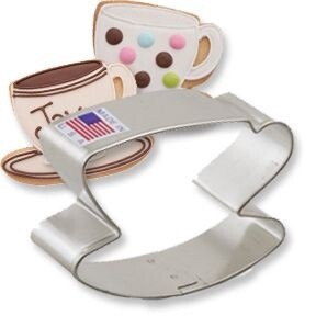 Tea Cup w/Saucer Cutter 2.75"