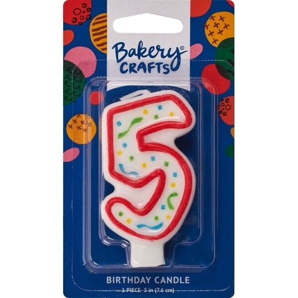 Party Red #5 Candle