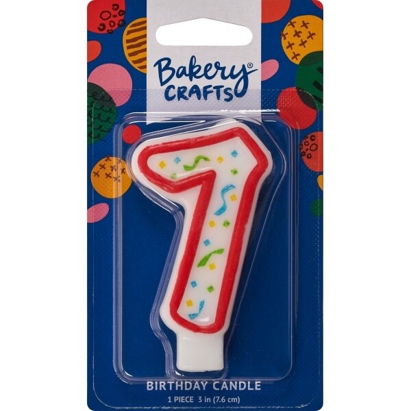 Party Red #7 Candle