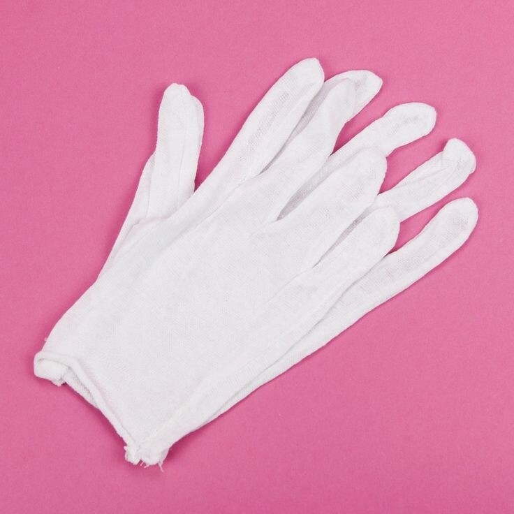 Med Cotton Gloves 1 Pair