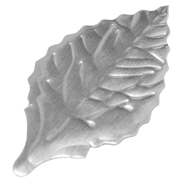 1.38" Silver Foil Leaves/144