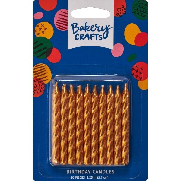 Gold Spiral Candles/20