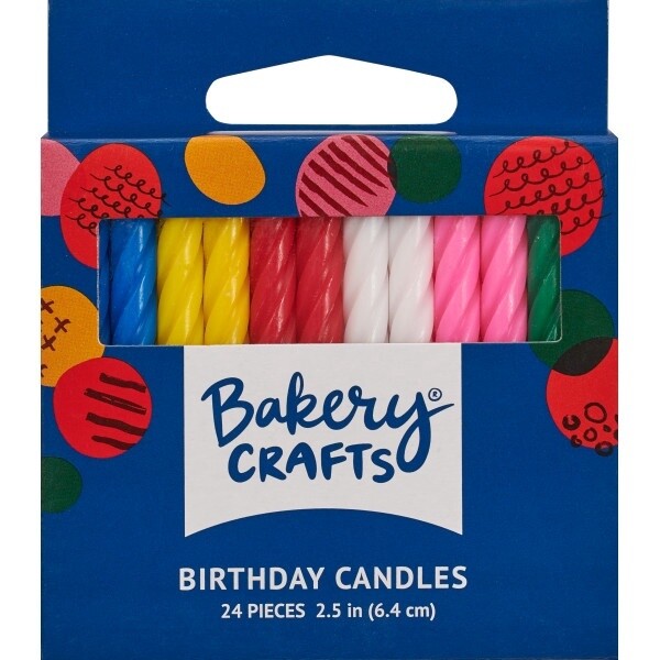 Asst Color Spiral Candles
