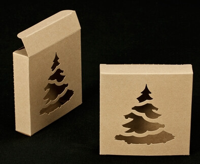 4-3/8&quot; Tree Window Cookie Box