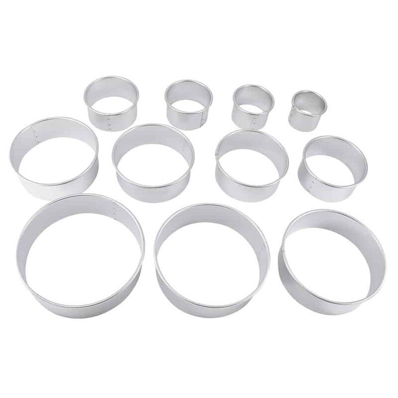 11pc. Plain Round Set Cutters