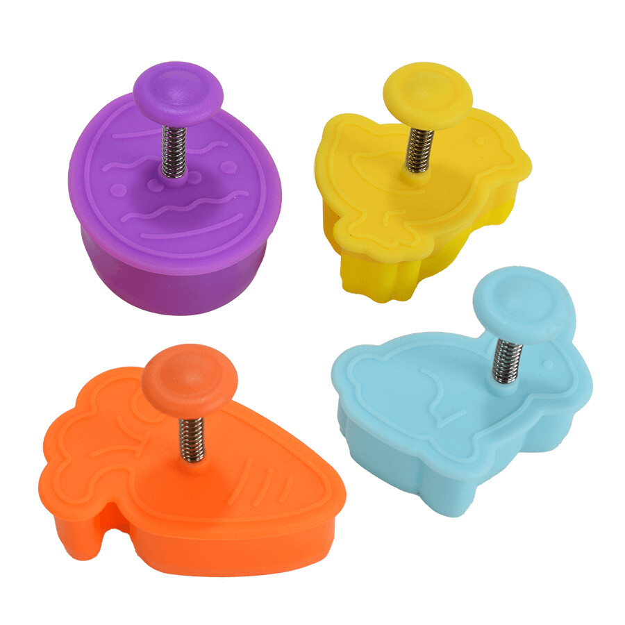 4pc Easter Cookie Stamp Set