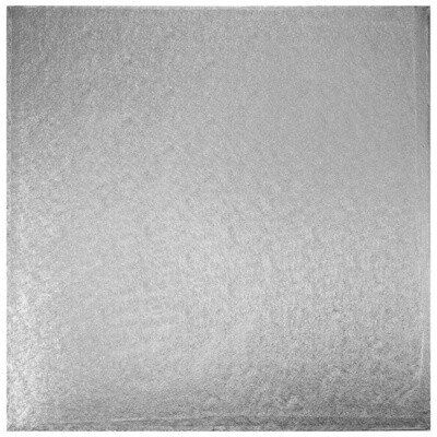 18" SQ Silver Drum Board