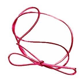 25" Red Loop Bow