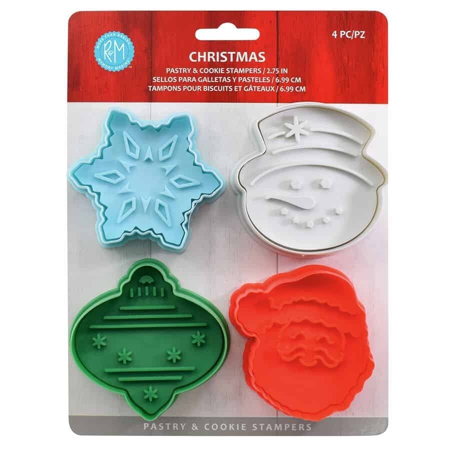 4Pc. Xmas Lg. Cookie Stampers