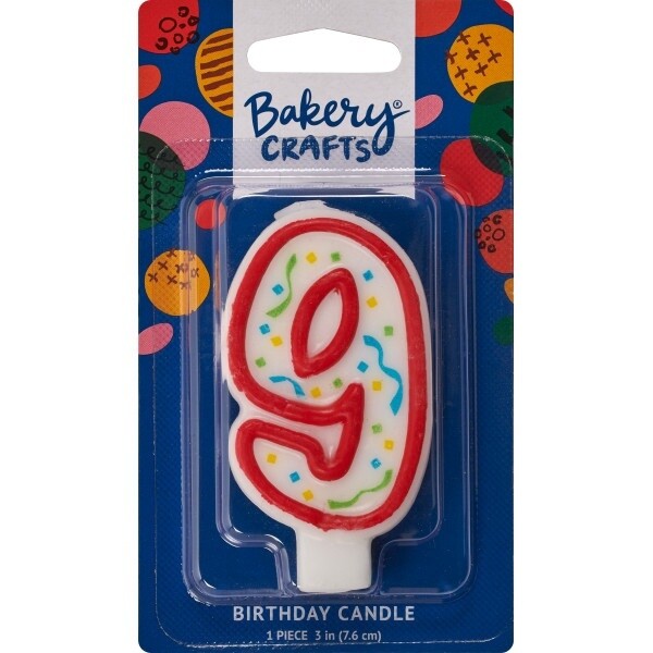 Party Red #9 Candle