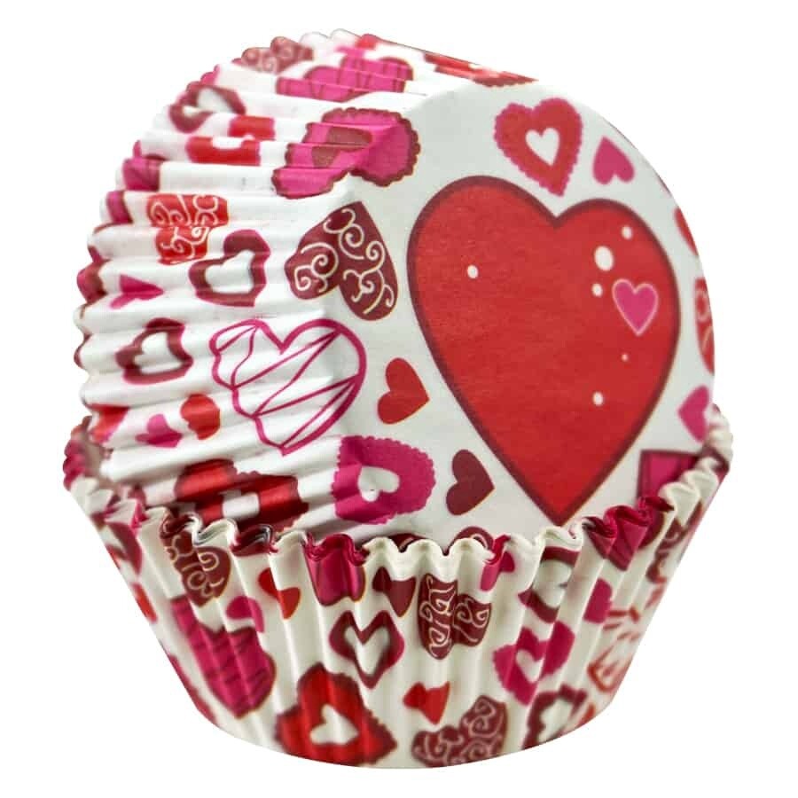 Valentine Baking Cups Pk50