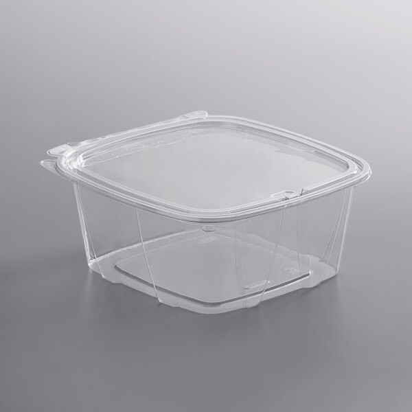 64oz Hinged Clear Container