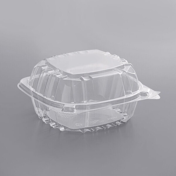 5" Clear Hinged Container