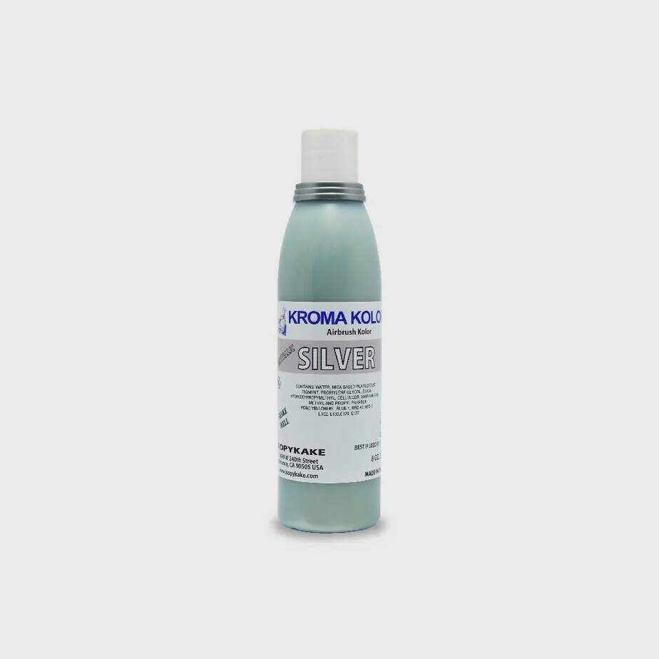 Silver 4 oz Air brush Color